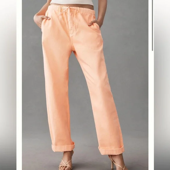 Anthropologie Essential Antwerp Domo Relaxed Denim Pants